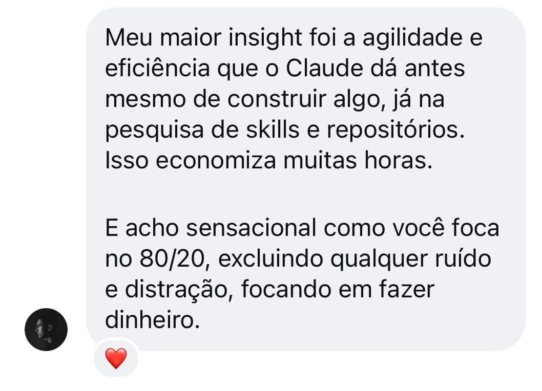 Depoimento de aluno do Solo 3