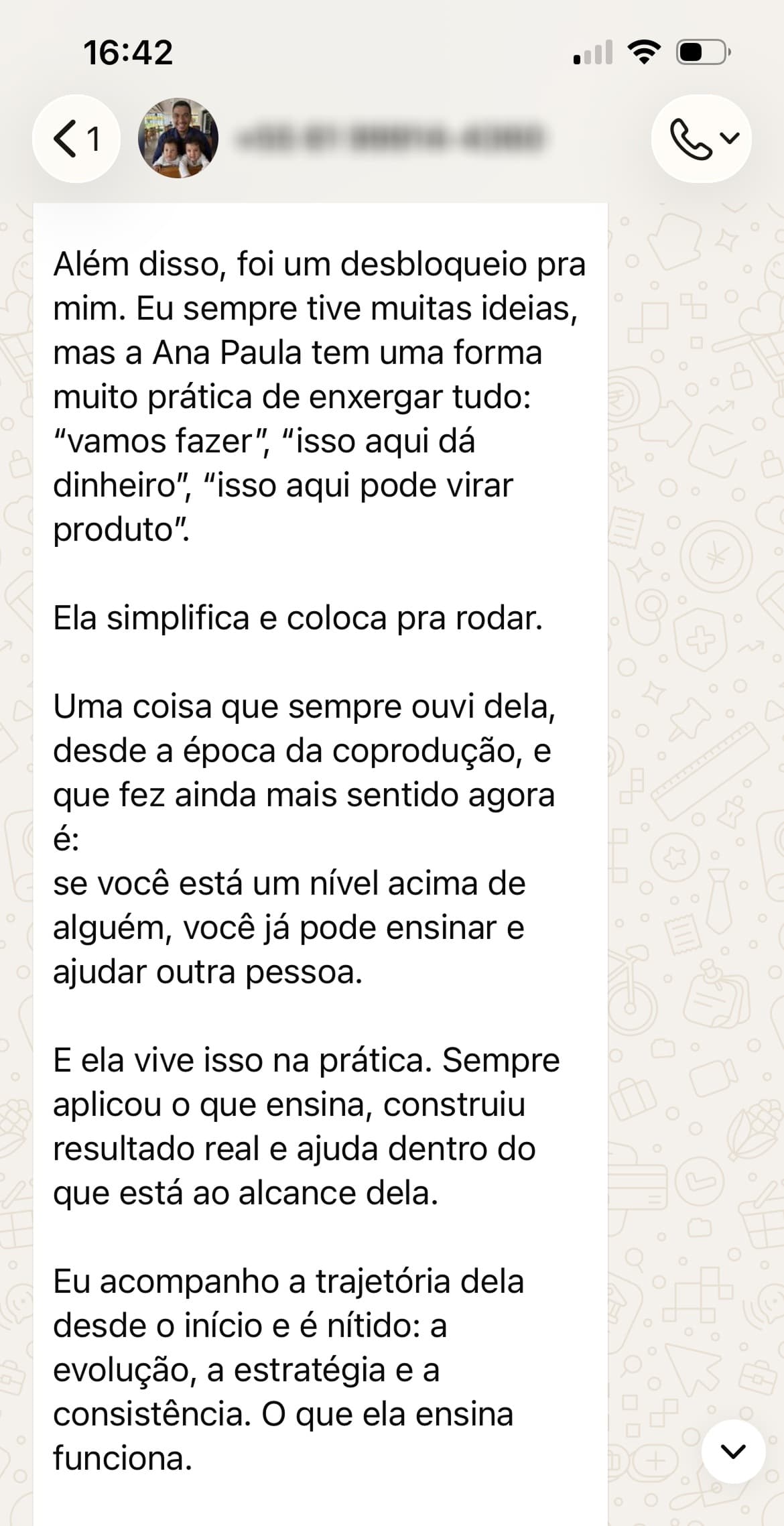 Depoimento de aluno do Solo 8